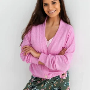 PINKY - Gilet rose doux et confortable