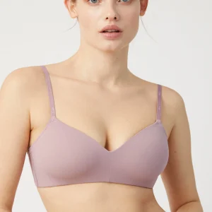Soutien-gorge push-up sans armatures lilas clair