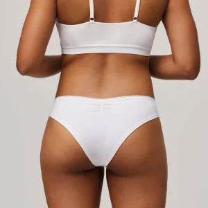 Culotte brésilienne blanche en coton bio