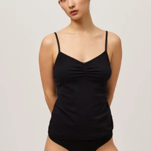 Débardeur noir en coton bio