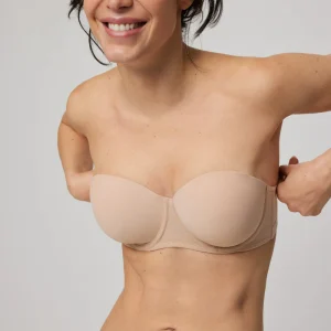Soutien-gorge multiposition sans bretelles bonnets B et C nude