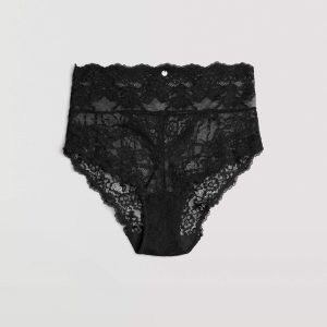 Culotte taille haute en dentelle
