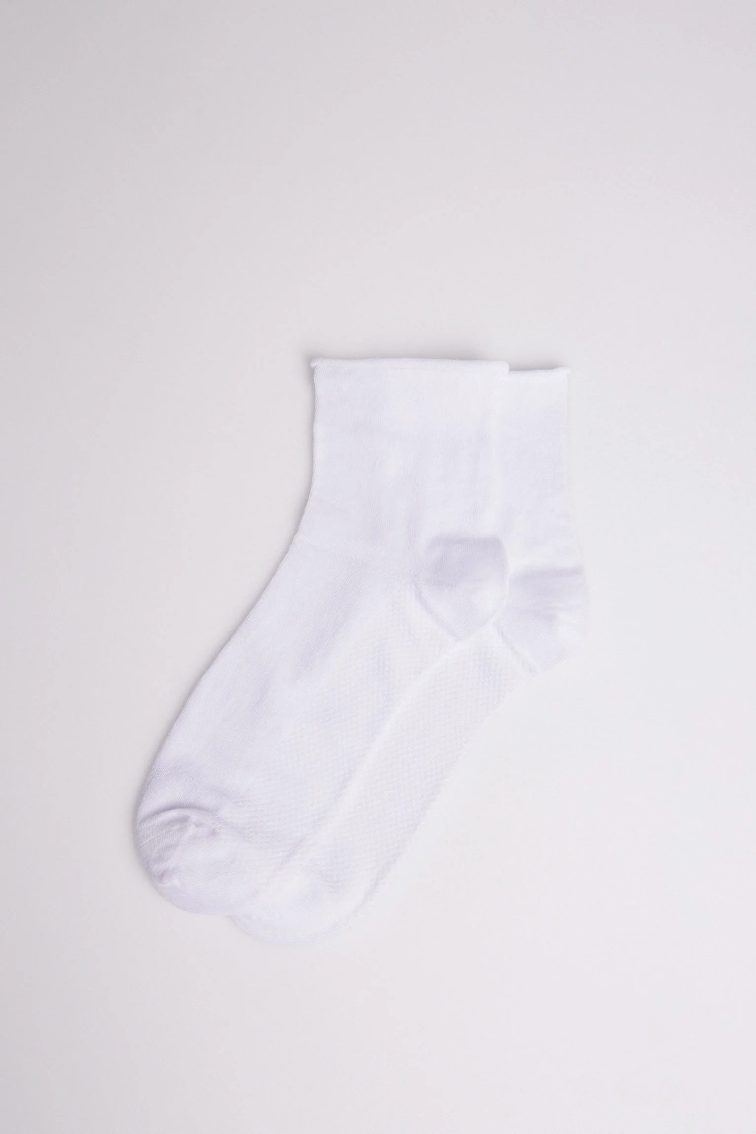 Chaussettes respirantes blanches sans revers