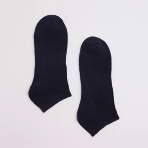 Lot de 3 chaussettes de sport chevilles en coton marine