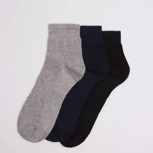 Lot de 3 chaussettes de sport courtes assorties