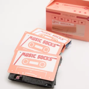 Coffret cadeau de 3 chaussettes Cassettes de musique
