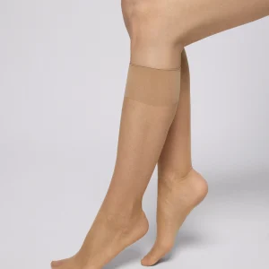 Pack de 2 mini collants 10 DEN naturel