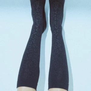 Mini bas thermiques imprimé léopard 140 deniers