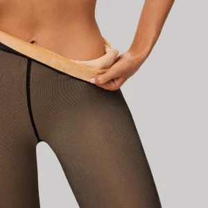 Collant thermique à effet voilé 190 DEN