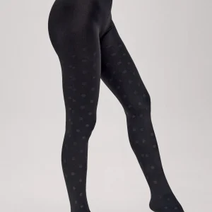 Collants thermiques à pois 140 deniers