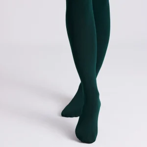 Collant thermique vert bouteille 140 deniers