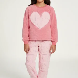 Pyjama pour jeunes de 10 à 16 ans avec fourrure en forme de cœur | MUYDEMI
