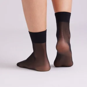 Lot de 2 socquettes noires 15 deniers