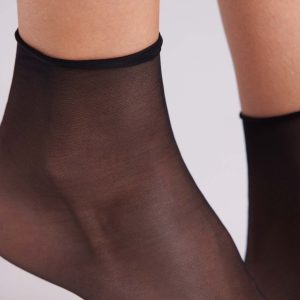 Lot de 2 socquettes noires 10 deniers