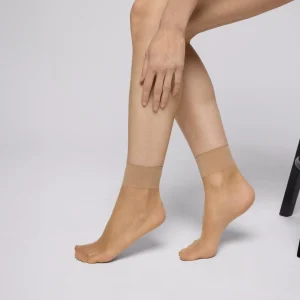 Lot de 2 socquettes naturelles 10 DEN