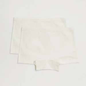 Lot de 2 jupes-culottes fille en coton blanc