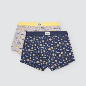 Lot de 2 boxers garçon imprimé safari