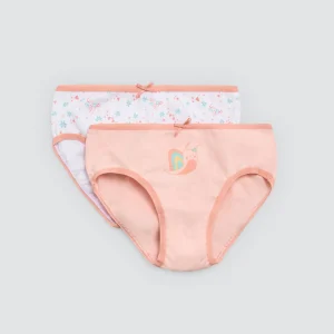 Lot de 2 culottes enfant en coton imprimé Slow down