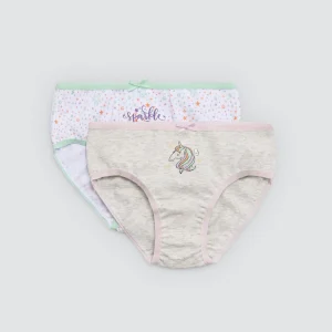 Lot de 2 culottes enfant en coton imprimé Sparkle