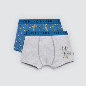 Lot de 2 boxers enfant en coton imprimé par Kids Cool Kid