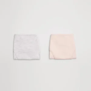 Lot de 2 boxers garçon en coton bleu marine et gris