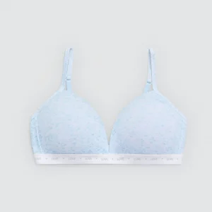 Soutien-gorge jeunesse en coton bleu clair