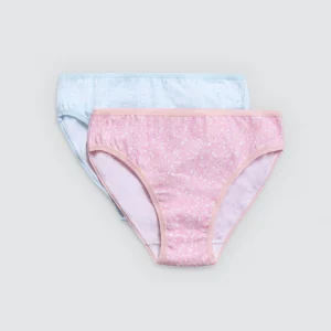Lot de 2 culottes jeunesse bleues et roses