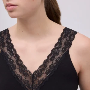 Débardeur en coton noir