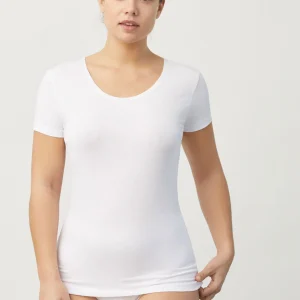 Maillot de corps blanc à manches courtes
