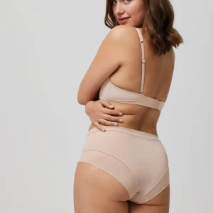 Culotte haute en tulle nude