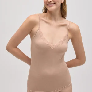 Maillot de corps à bretelles en bambou nude