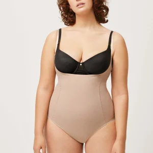 Culotte réductrice body-up tulle vison