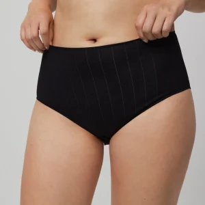 Culotte haute côtelée noire
