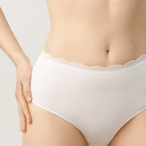 Culotte haute en coton blanc