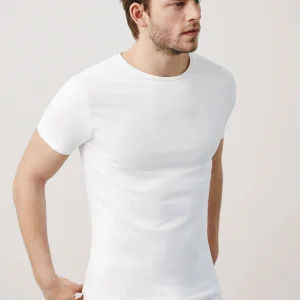 Maillot de corps blanc à manches courtes