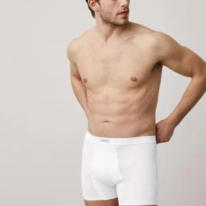 Boxer blanc avec ouverture
