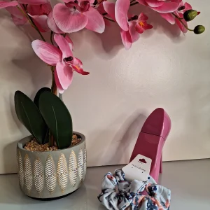 Chouchou à motif fleuri