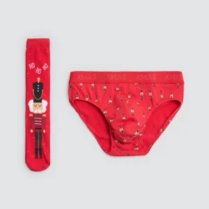 Pack de slips et chaussettes de Noël