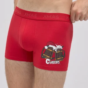 Boxer imprimé Noël pour homme