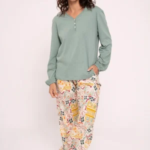 Pyjama femme long imprimé | MUYDEMI