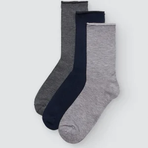 Pack de 3 chaussettes en bambou sans revers