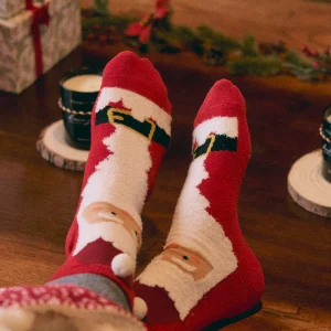 Chaussettes de Noël antidérapantes pour hommes