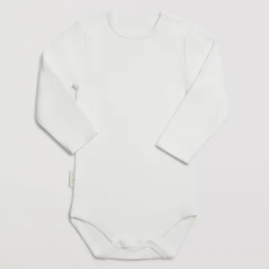 Body bébé basique blanc manches longues