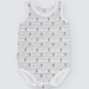 Body bébé à larges bretelles Crocodino