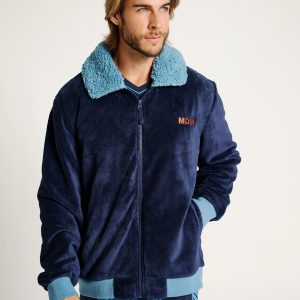 Robe zippée style veste pour homme