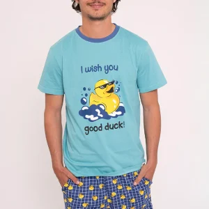 Pyjama court en coton homme Bon canard | MUYDEMI