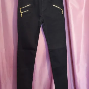 Jeans noir fermeture doré