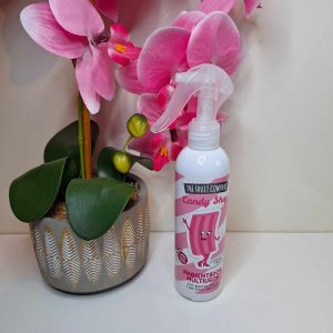 Spray d'ambiance maison et tissu goût bonbon
