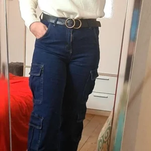 322 Jeans brut cargo 2 poches