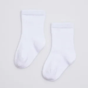 Chaussettes classiques en coton blanc